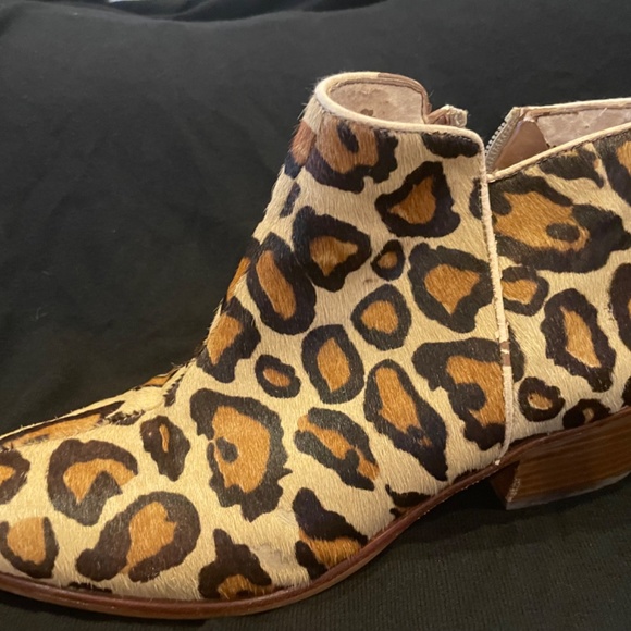 Vintage Sam Eldeman leopard fur booties - Picture 4 of 5